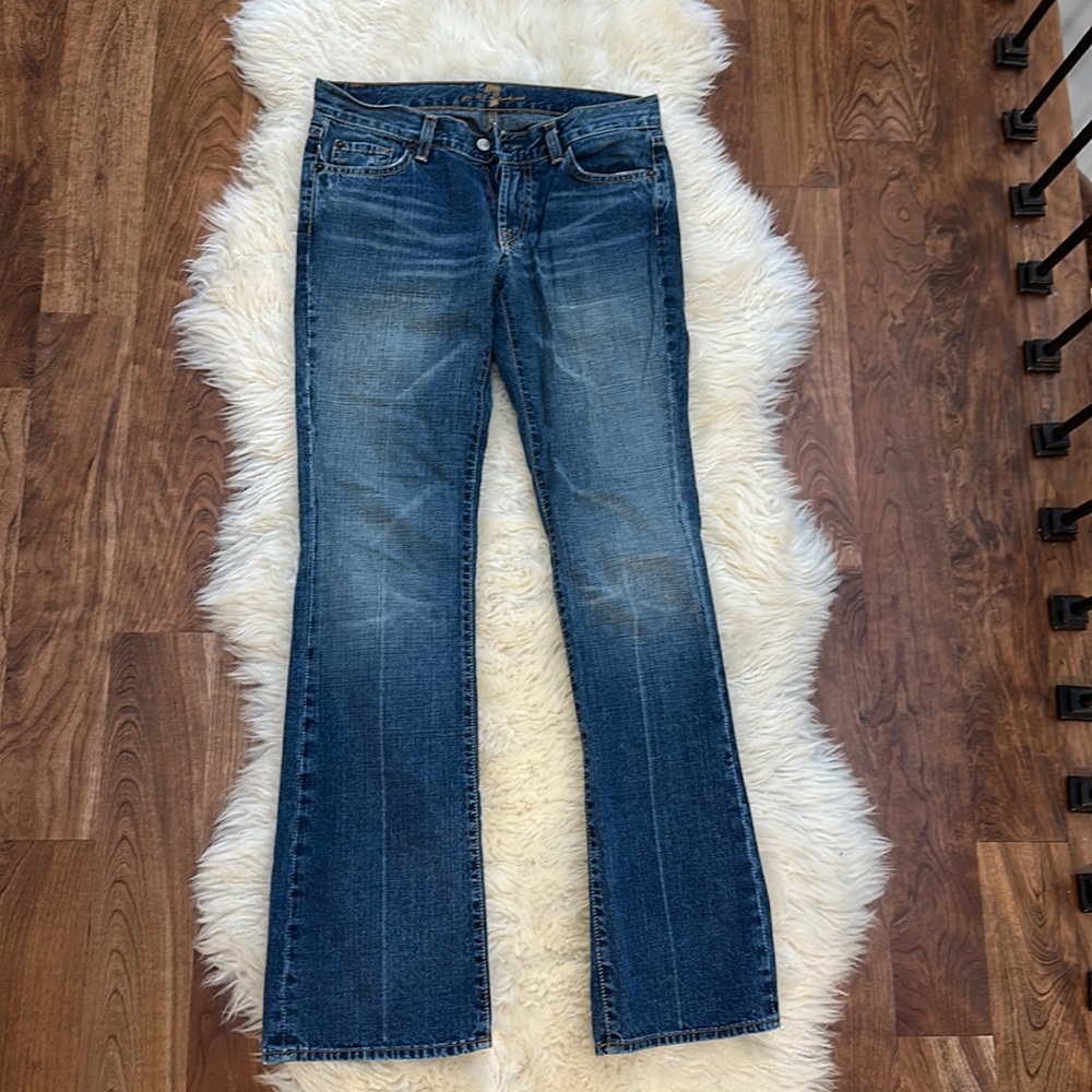 7 for all mankind vintage blue jeans